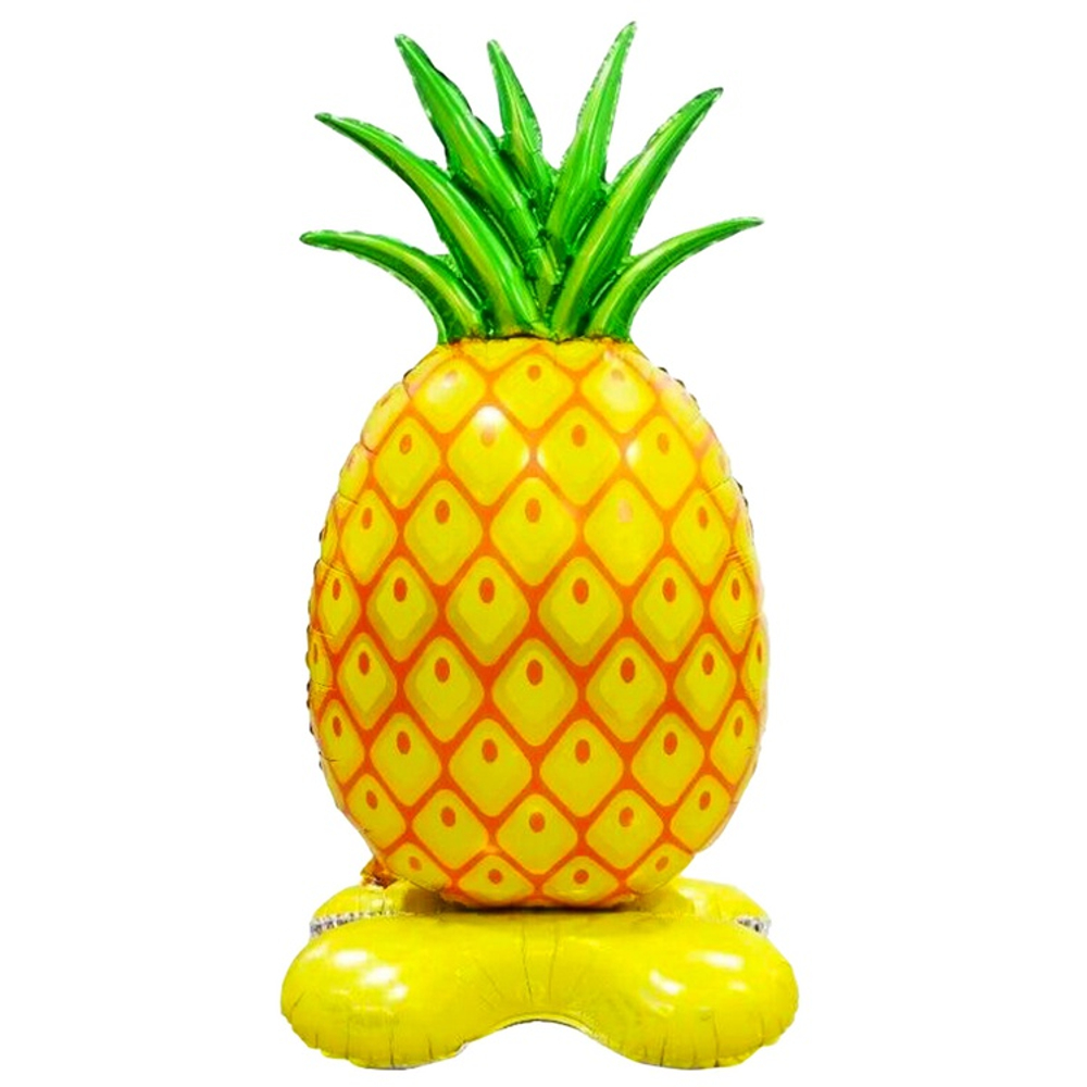 Шар Фольгированный Ананас на подставке (Желтый)