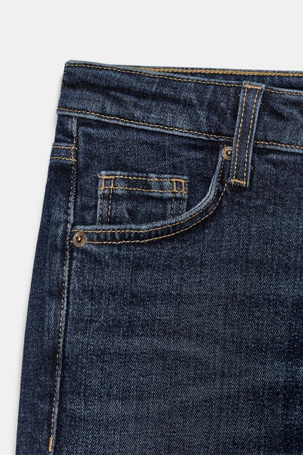 ZARA ДЖИНСЫ TRF CROPPED FLARE С ВЫСОКОЙ ПОСАДКОЙ, МОРСКОЙ СИНИЙ