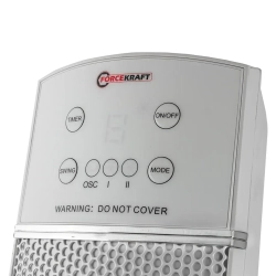 Тепловентилятор электрический поворотный(220V,2200W,S обогрева 22м?,защита от перегрева+пульт ДУ) FORCEKRAFT FK-FH20