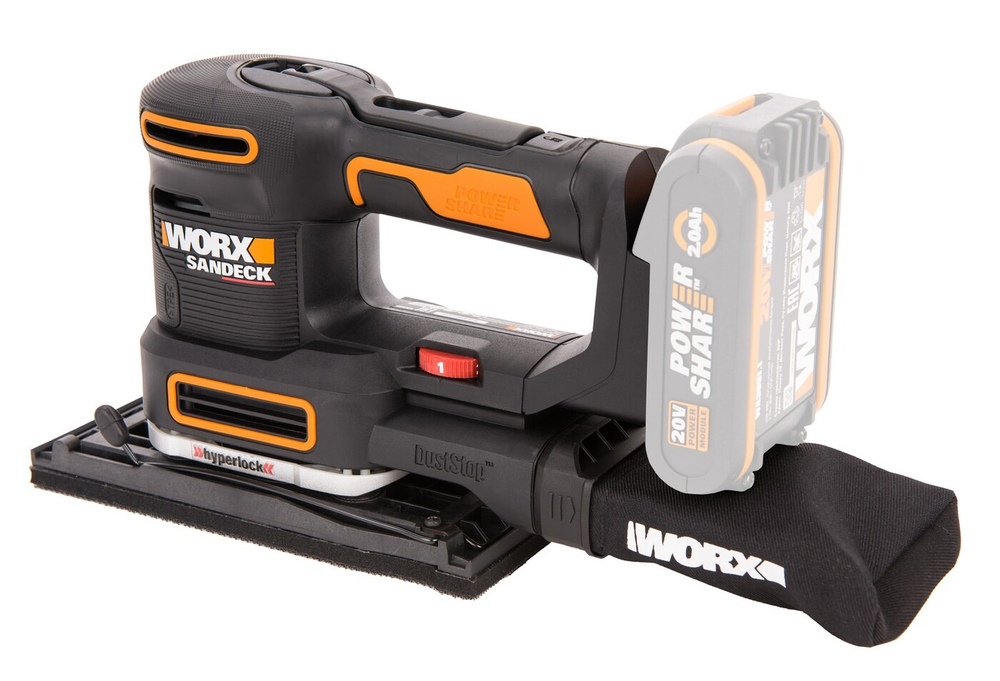 Виброшлифмашина аккумуляторная WORX WX820