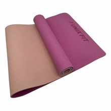 Коврик для йоги и фитнеса UNIX Fit двусторонний, 180 х 61 х 0,6 см, двуцветный, розовый