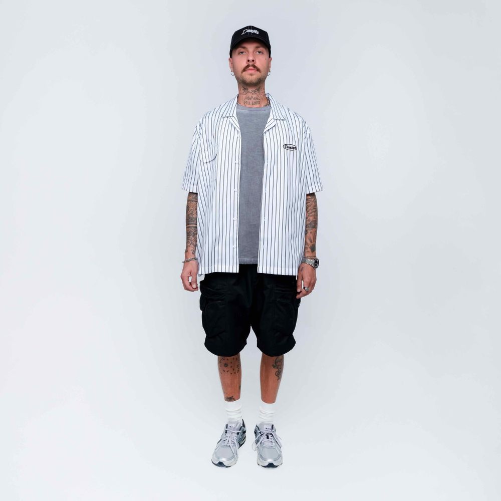 Рубашка Dissident Oval Logo белая