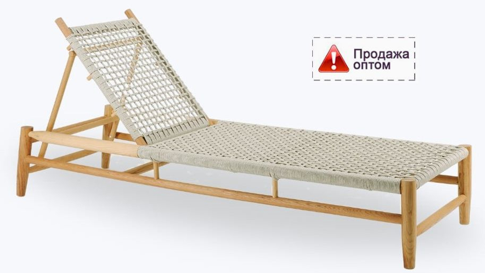 Шезлонг-лежак плетеный Tagliamento Helio