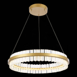SL383.213.01 Светильник подвесной ST-Luce Матовое золото/Прозрачный LED 1*44W 3000K