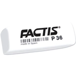 Резинка стирательная FACTIS (Испания) 56*20*9мм P 36 клиновидная скошенные края белая (4/36)