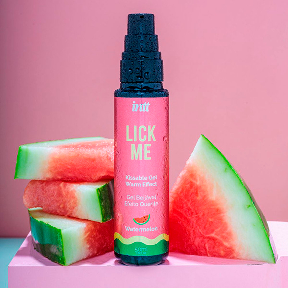 Гель с согревающим эффектом и ароматом арбуза INTT Lick Me 50мл