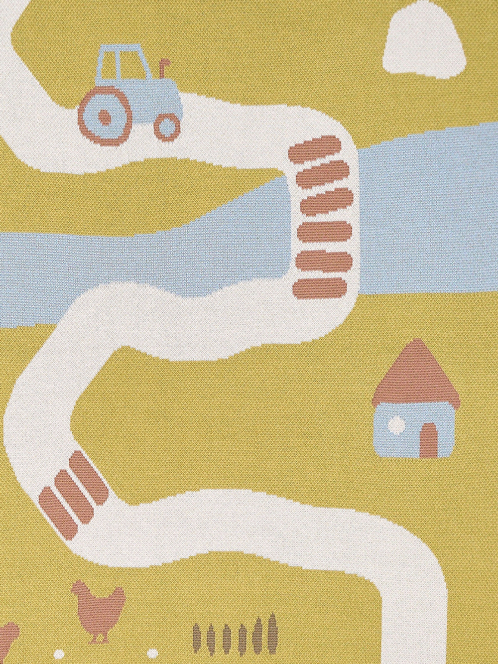 Плед детский Loomknits Ферма Мультиколор