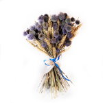 Букет сухоцветов Пшеница и Мордовник 40х25 см