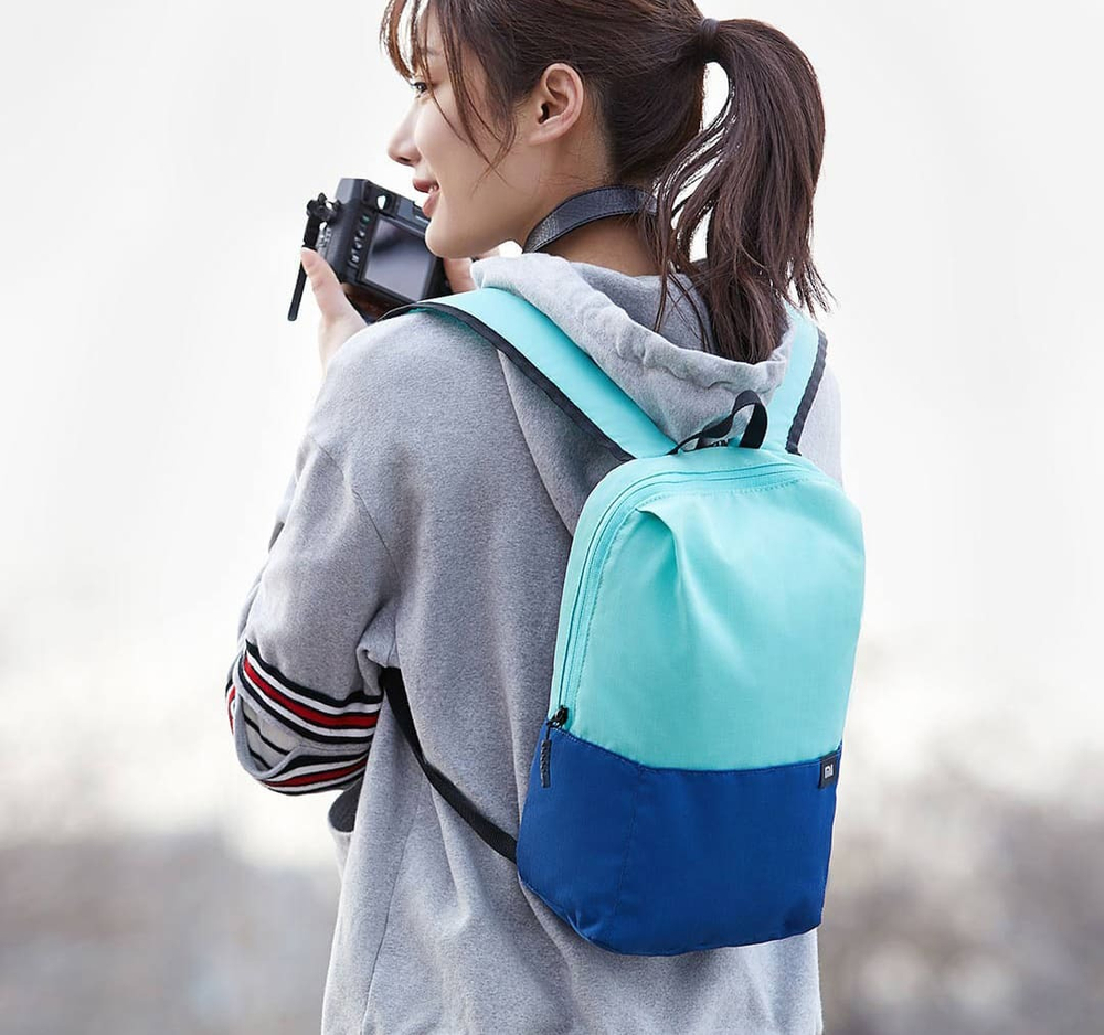 Рюкзак Xiaomi Mi Colorful Small Backpack 7L Мятный/Синий