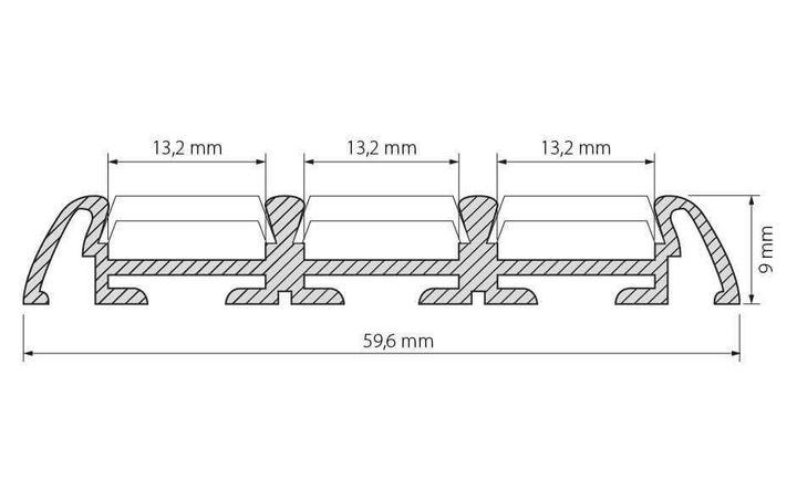 Профиль Arlight PHS-3X-2000 ANOD 013209