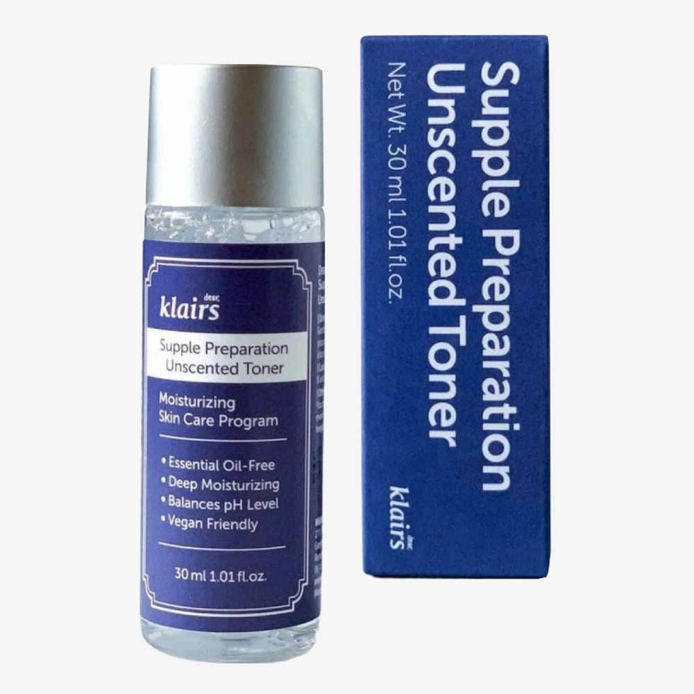 DEAR, KLAIRS Смягчающий тонер для лица Supple Preparation Unscented Toner (30 мл)