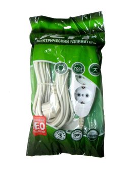 Удлинитель Jett 3роз. 5м 6А