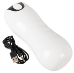 Белый мастурбатор Masturbator with 2 functions (Цвет: белый)