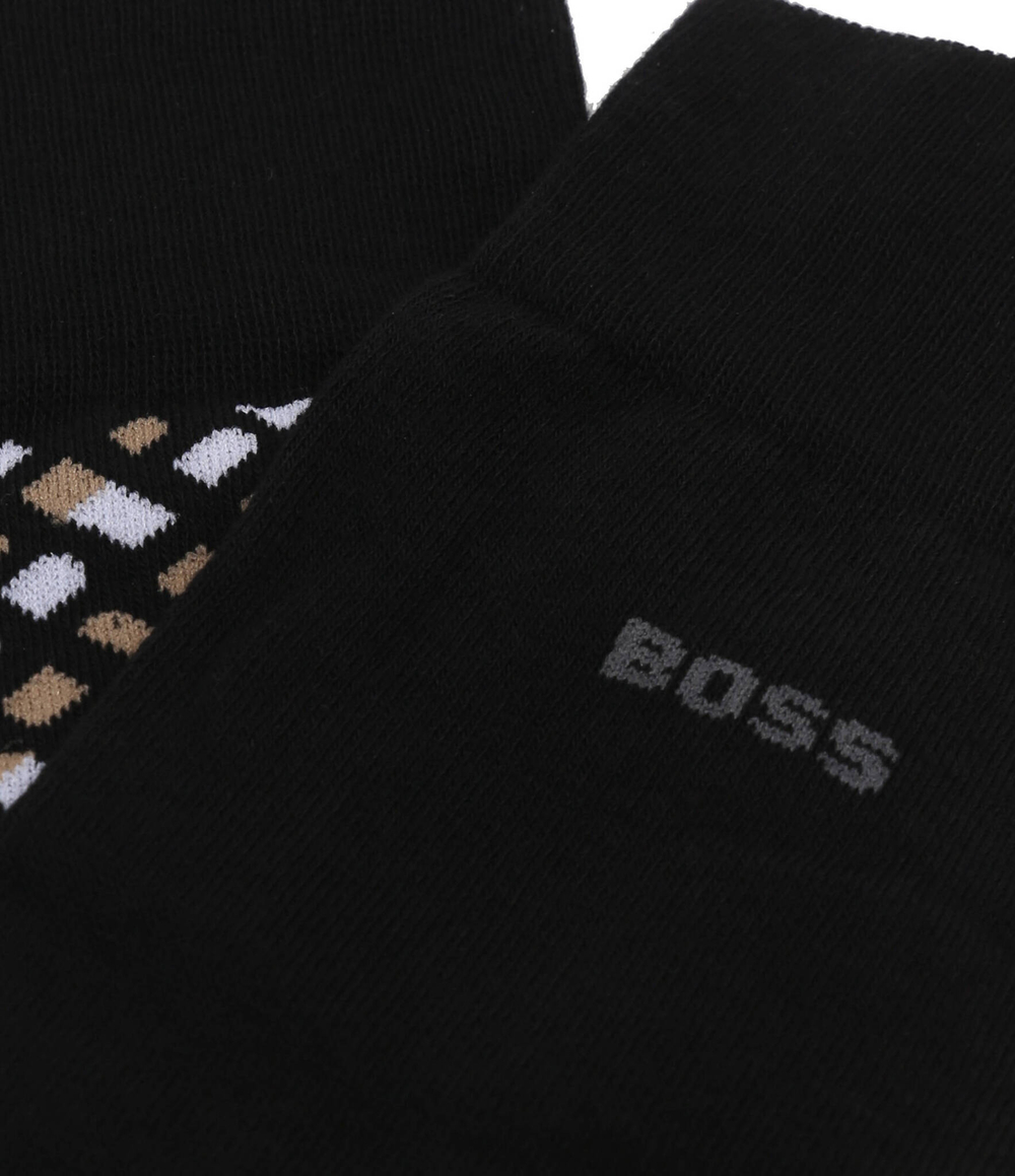Носки 2 пары Monogram CC BOSS BLACK - черный(50515141)