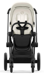 Коляска 3 в 1 Cybex Priam IV Matt Black complete и автокресло Aton B2 i-Size Volcano Black Off White