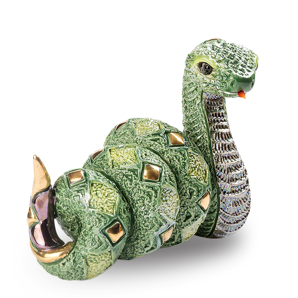 De Rosa Rinconada Статуэтка коллекционная Змея зеленая