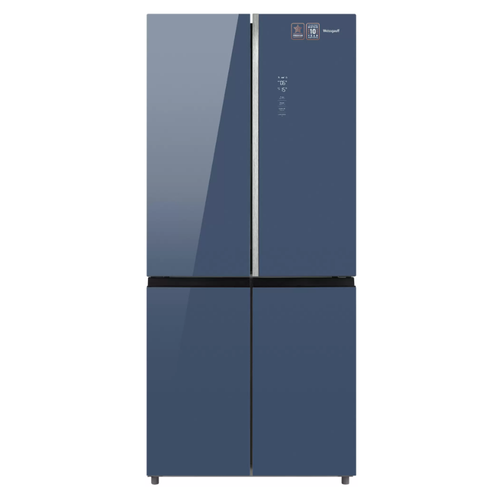 Холодильник (Side-by-Side) Weissgauff WCD 590 NoFrost Inverter Premium EcoFresh Gold Glass (q)