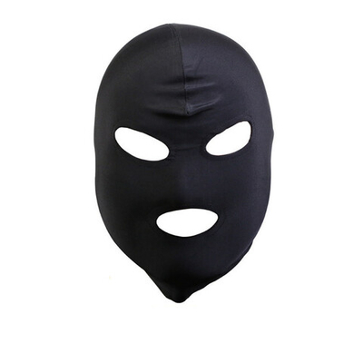 Эластичная шлем-маска с 3 отверстиями (Цвет: черный)