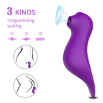 Двусторонний вибростимулятор с язычком (Цвет: розовый)