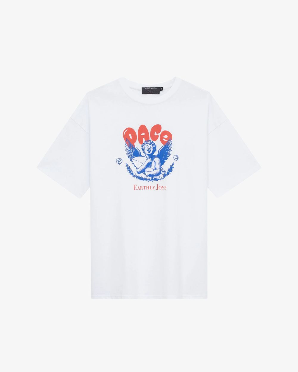 Футболка Miracle Apparel оверсайз Joys белая