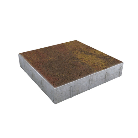 Тротуарная плитка КВАДРАТ 500х500 мм - Листопад гранит Осень