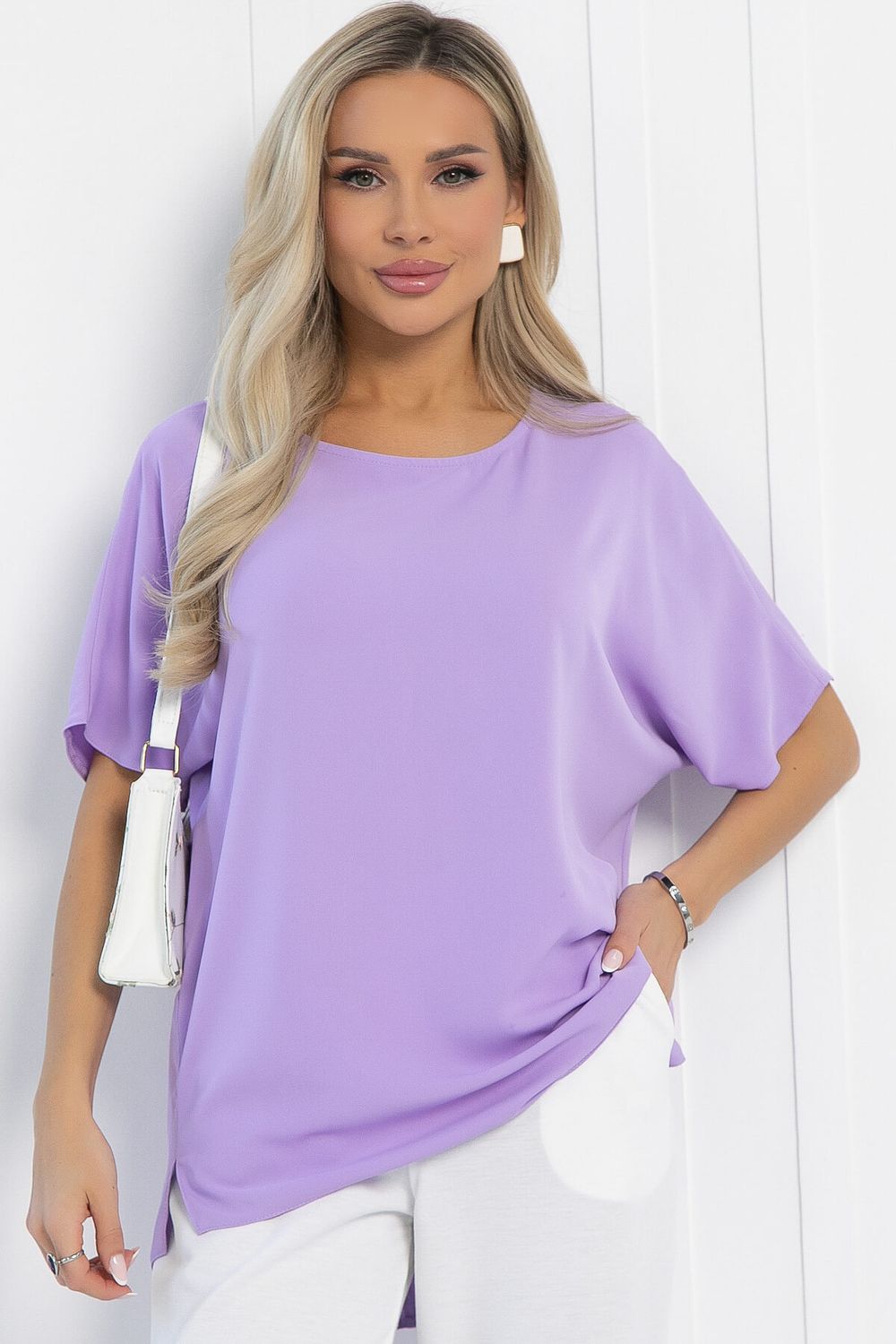 Блуза Морган НЬЮ (сиреневая) Б12978-16М LT Collection