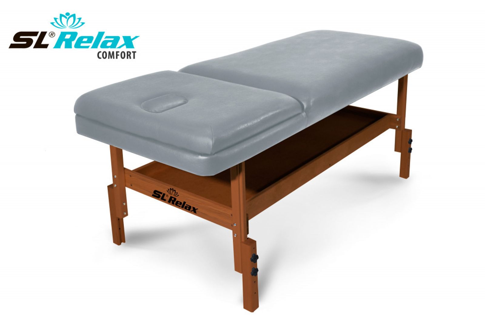 Массажный стол Relax Comfort серая кожа фото №1