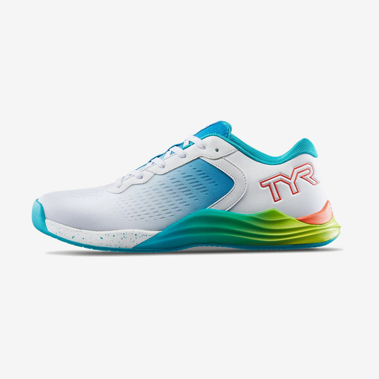 Кроссовки мужские TYR CXT-1 TRAINER (Бело-Бирюзовые)