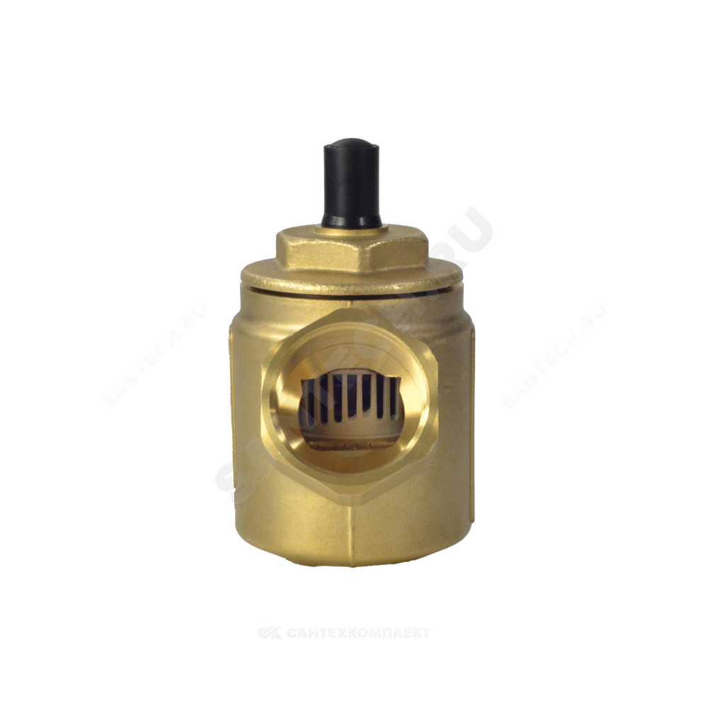 Клапан балансировочный автомат латунь R206A Ду 15 G1/2" A Ру25 ВР 0.27612 - 0.8244 м3/ч без ниппелей Giacomini R206AY013
