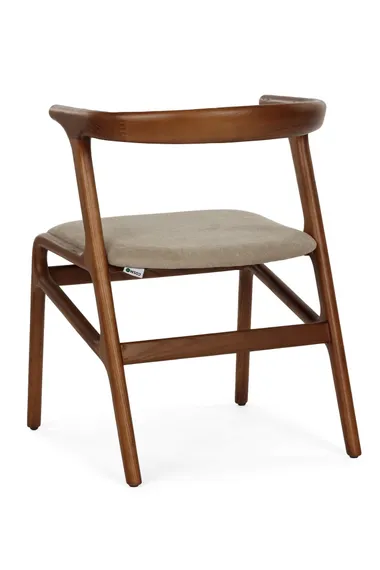Стул Soliver, орех с бежево-серой обивкой