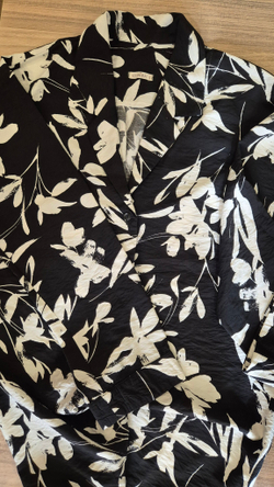 Рубашка "Черно-белый принт"