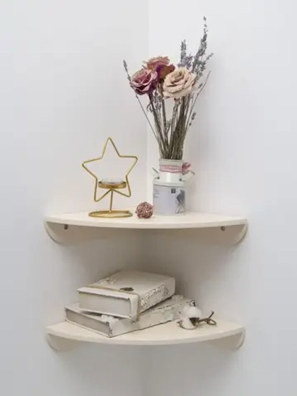 Комплект угловых полок. 2 штуки 25*25 см