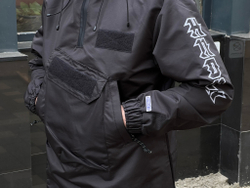 Анорак НПОГП VV Принт рукав Черный