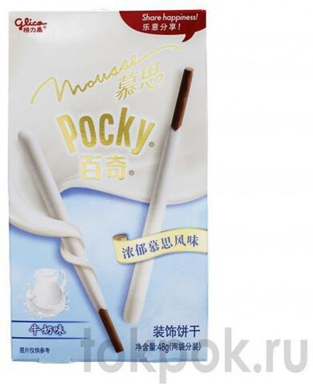 Бисквитные палочки со вкусом молочного мусса Pocky, 48 гр