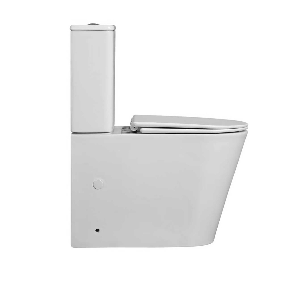 Унитаз-компакт безободковый WAVE ALPINA Tornado1.0, гор,ниж,2-кн.арм, дюро,м/л,быстр,БЕЛЫЙ глянец