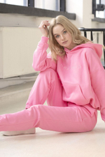 Яркие джоггеры с завышенной талией (Размер: XS) (Цвет: оранжевый)