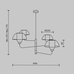 Подвесной светильник Maytoni Memory MOD177PL-04B