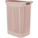 Корзина для белья Keeplex Ajur с откидной крышкой 50л 43х59см бежевый топаз