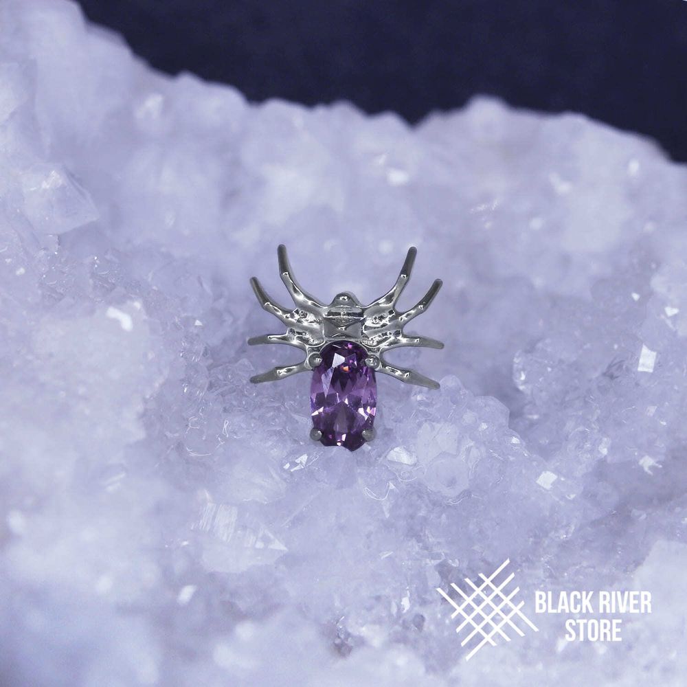 Spider Mini Amethyst CZ