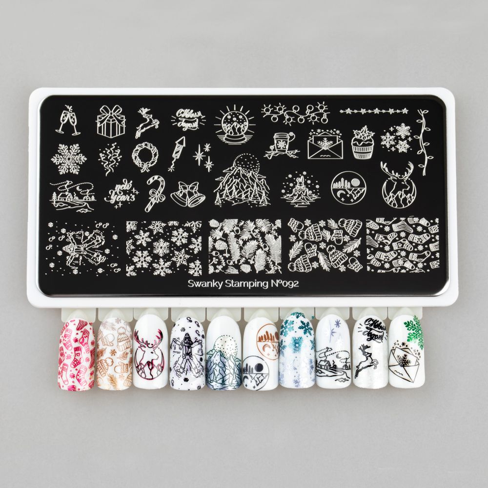 Swanky Stamping Пластина для стемпинга 092 2