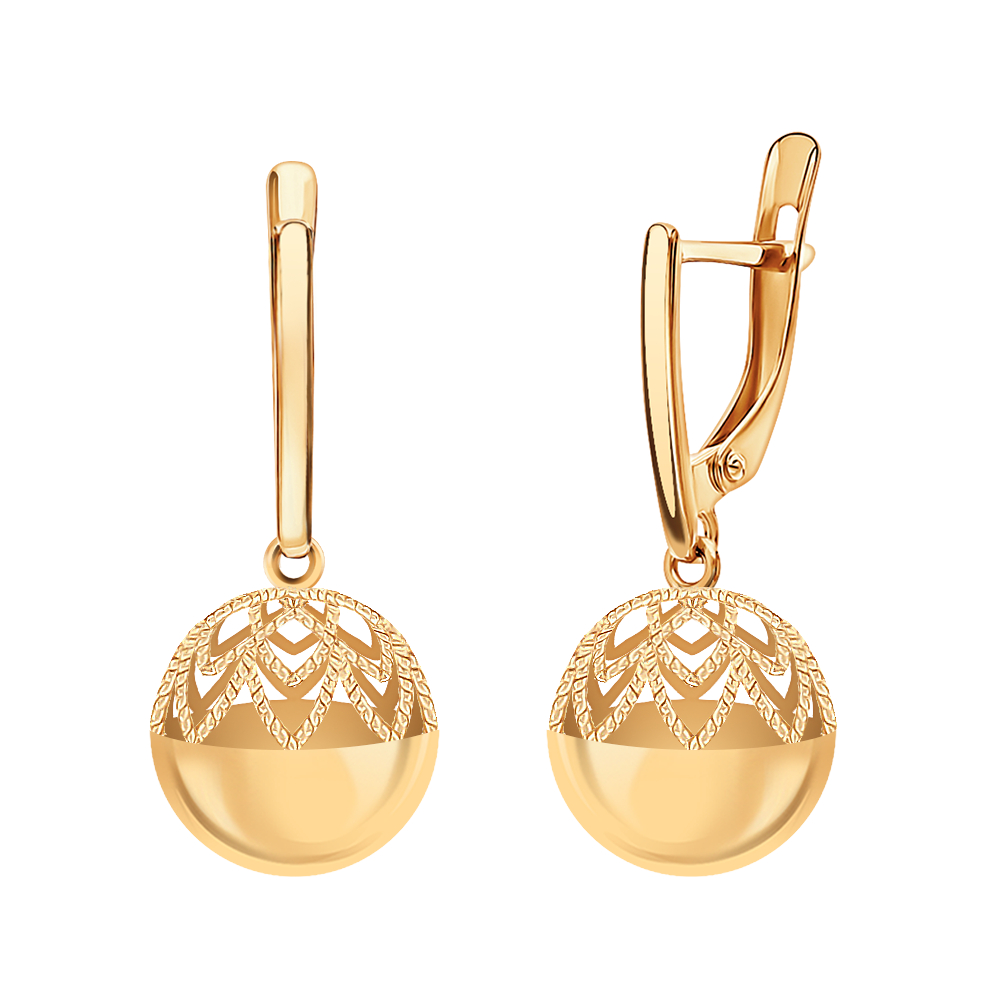 Серьги из золота 585 пробы