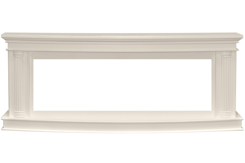 Каминокомплект Rome 60 - Слоновая кость с очагом Vision 60 LOG LED