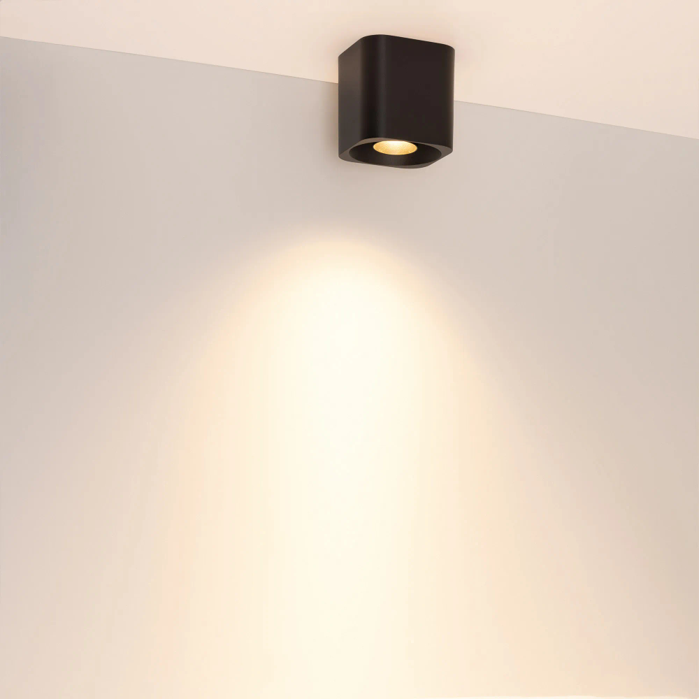 Светильник SP-ACENTO-S95x95-10W Warm2700 (BK, 20-45 deg, 230V) (Arlight, IP20 Металл, 5 лет) 055749