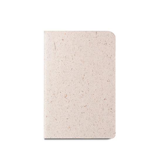 ORGANIC SOFT. Блокнот формата А6 с гибкой обложкой из органического слонового материала (95%)
