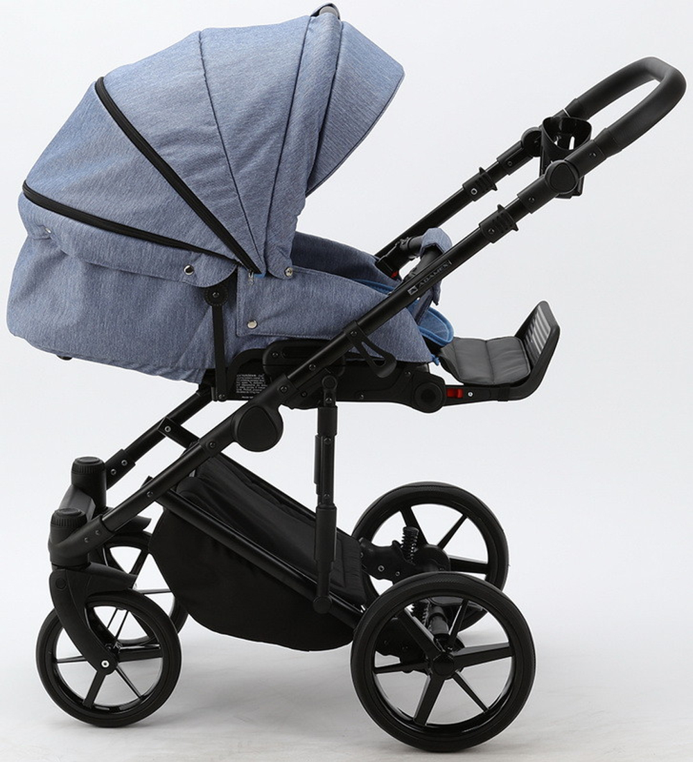 Детская коляска Adamex Zico 3 в 1 Z-TK02 ГОЛУБ.ДЖ.ТК
