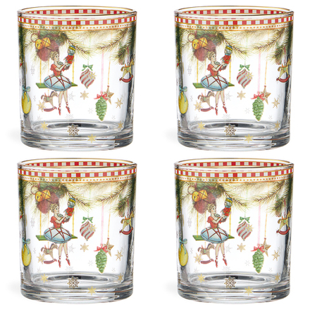 НАБОР СТАКАНОВ ИЗ 4-Х ШТ. "ЩЕЛКУНЧИК" 320 МЛ