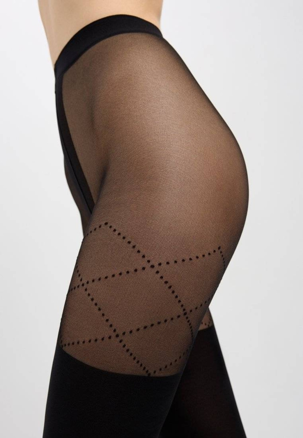 CONTE FABIA Колготки женские с имитацией гольфинов и шнуровки