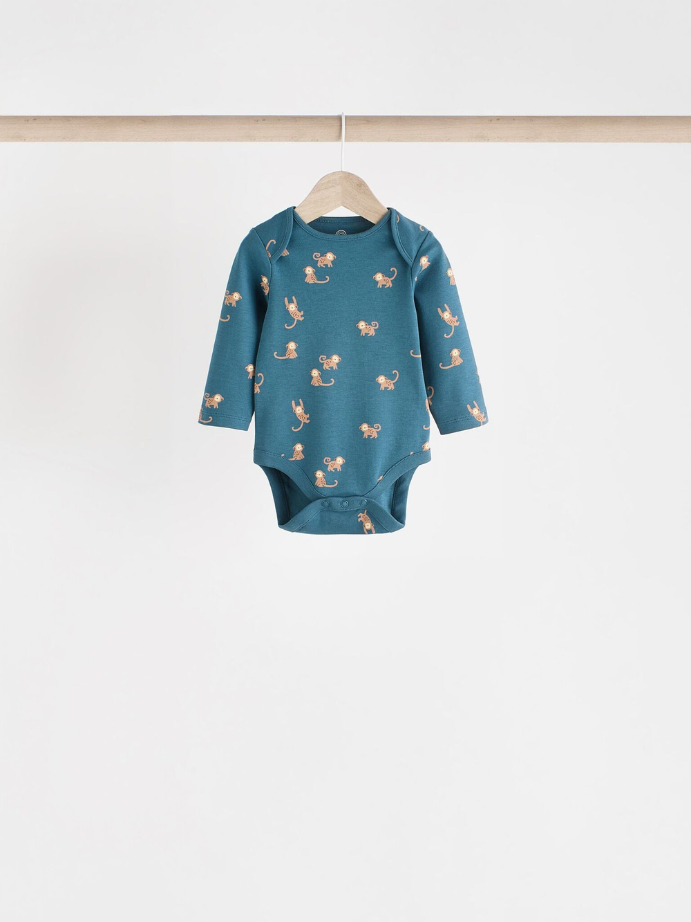 Боди с длинным рукавом для малышей Next N27-278, 5 шт., Молочный, Серый, Синий