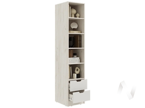 Пенал (400) Детская Юниор-4 (дуб крафт белый/шарли белый)