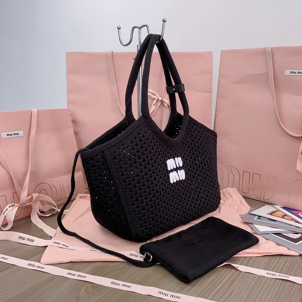 Miu Miu IVY Mesh Cotton Bag